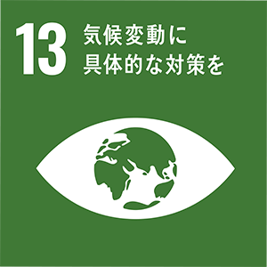 ロゴ：SDGs 13.気候変動に具体的な対策を