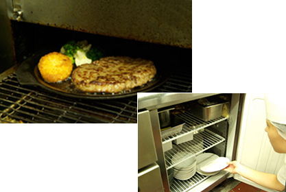 画像：誰でもおいしく焼けるオーブン、冷たい料理は冷やしたお皿で！